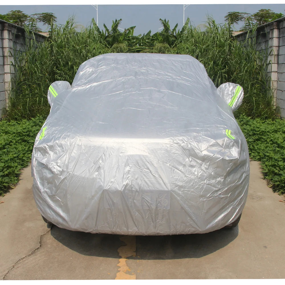 Outdoor Car Cover Anti-UV Sun Shade Snow Rain Dust Protection Cover For Fiat 500