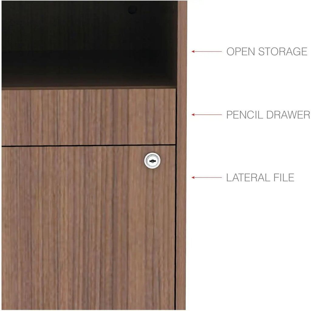Alera Open Office Desk Series 2-Drawer Low File Cabinet Pencil/File Legal/Letter 1-Unit