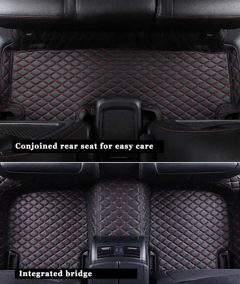 Car Floor Mats For Fiat Bravo 2012 2011 2010 2009 2008 Leather Waterproof Anti-Dirty Carpets Auto Interiors Products Foot Pads