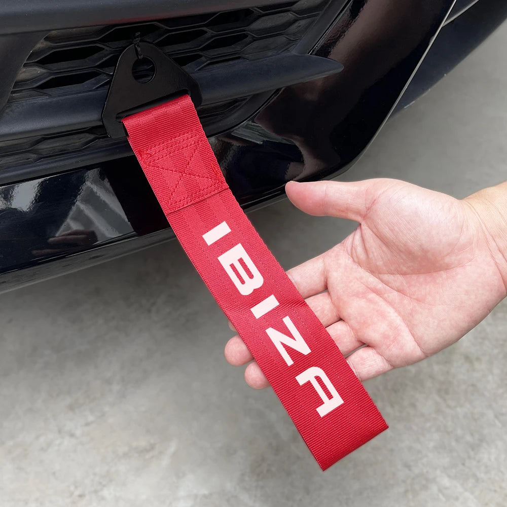 Car Decorative Trailer Rope Car Accessories For Seat Leon Ibiza Ateca Arona Cordoba Toledo Altea Alhambra Arosa Exeo Mii Tarraco