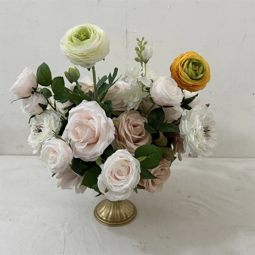 IFG New Arrivals 3D 30cm Small Artificial Silk Flower Ball White/Customized Color ClassA Quality Handmade for Wedding Home Decor