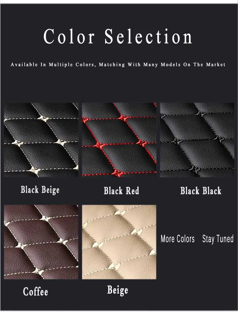 Car Floor Mats For Fiat Bravo 2012 2011 2010 2009 2008 Leather Waterproof Anti-Dirty Carpets Auto Interiors Products Foot Pads