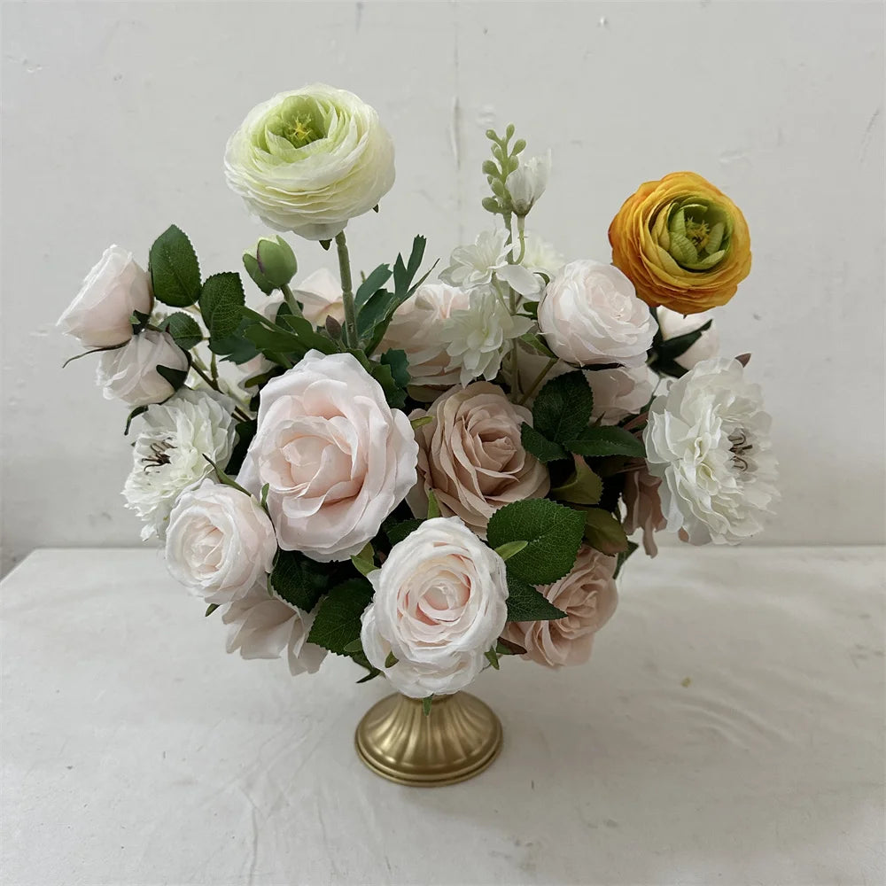 IFG New Arrivals 3D 30cm Small Artificial Silk Flower Ball White/Customized Color ClassA Quality Handmade for Wedding Home Decor