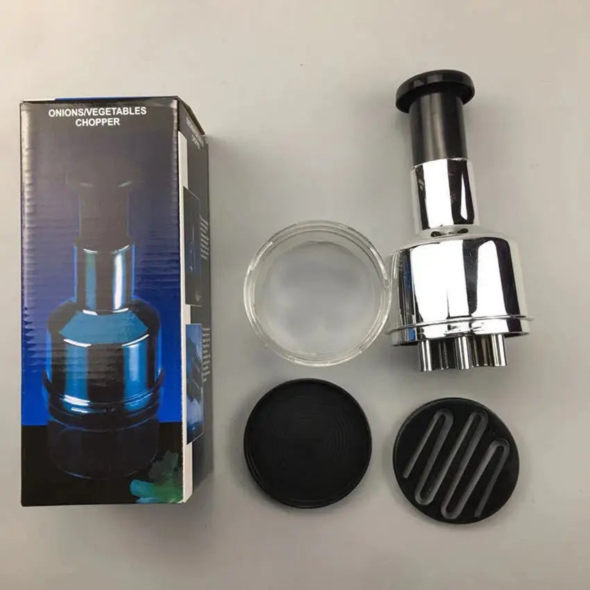 Stainless Steel Manual Food Chopper Handheld Vegetable Onion Press Chopper Kitchen Accessories