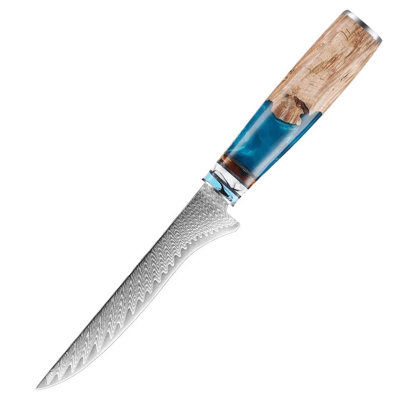 Professional Kitchen Knives Chef Japanese 67 Layers Damascus Knife Set with Resin Handle