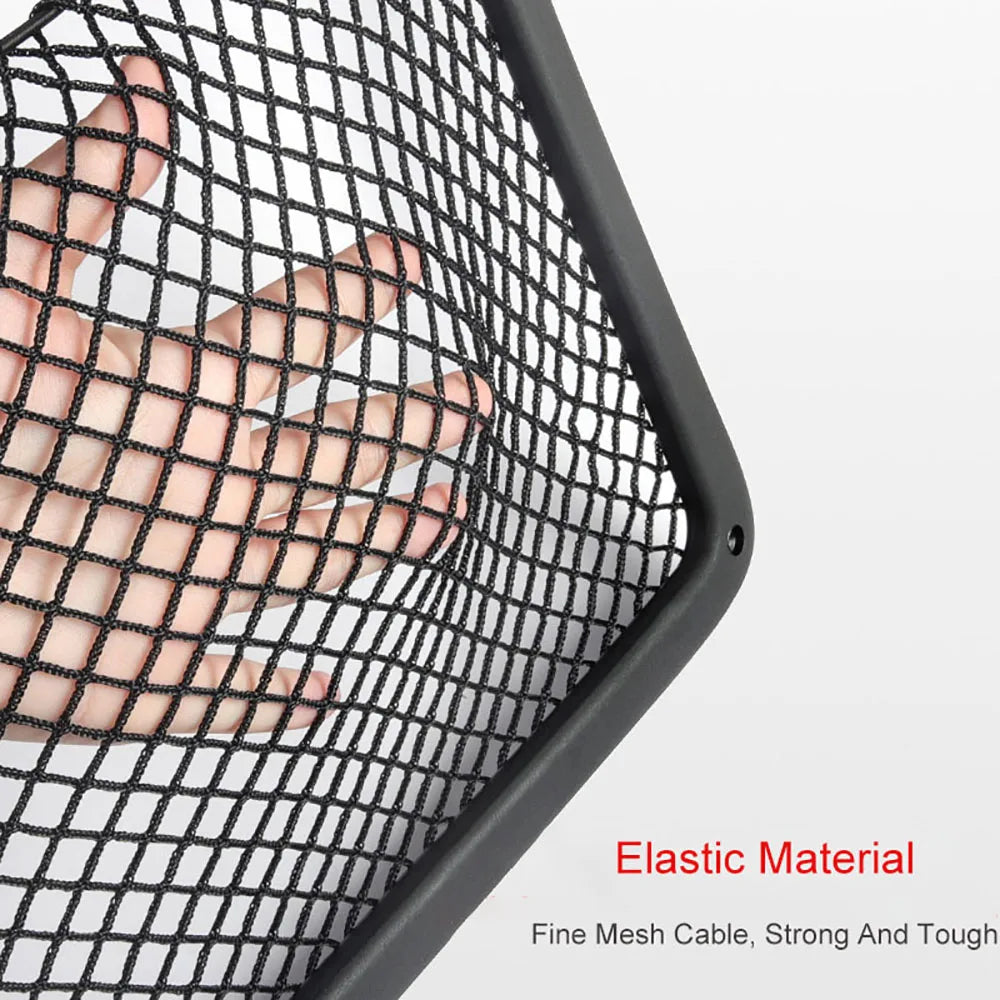 Car Interior Accessories For Audi A4 B8 A5 Q3 A3 A6 C7 Q5 B9 Q7 Rear Seat Back String Net Mesh Storage Pocket Auto Organizer