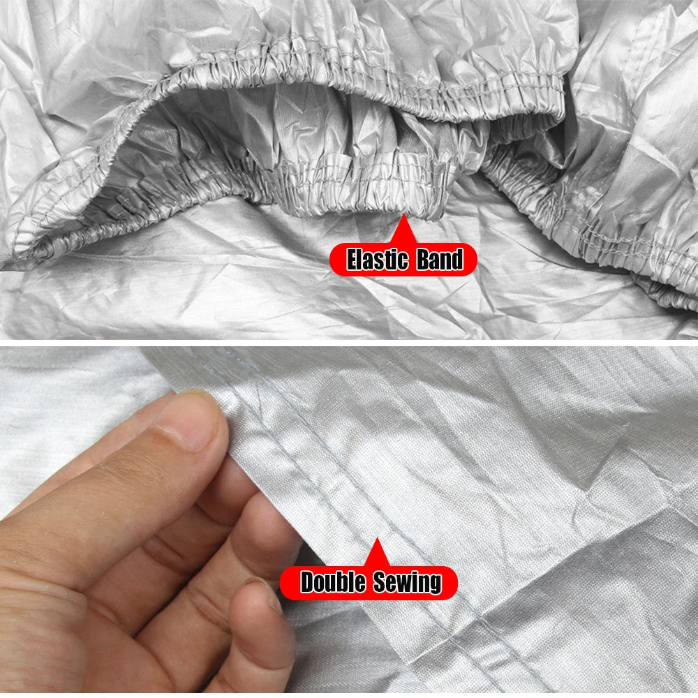 Outdoor Car Cover Anti-UV Sun Shade Snow Rain Dust Protection Cover For Fiat 500