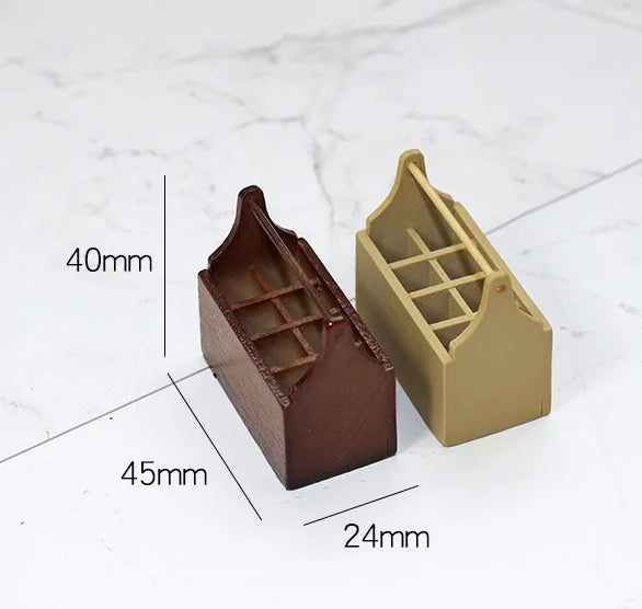 1/6 1/12  Doll House Simulation Miniature Mini Resin Toolbox Model Decor