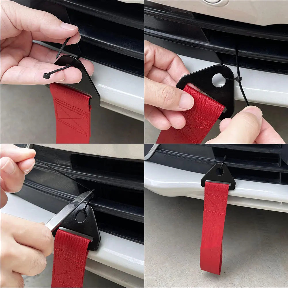 Car Decorative Trailer Rope Car Accessories For Seat Leon Ibiza Ateca Arona Cordoba Toledo Altea Alhambra Arosa Exeo Mii Tarraco