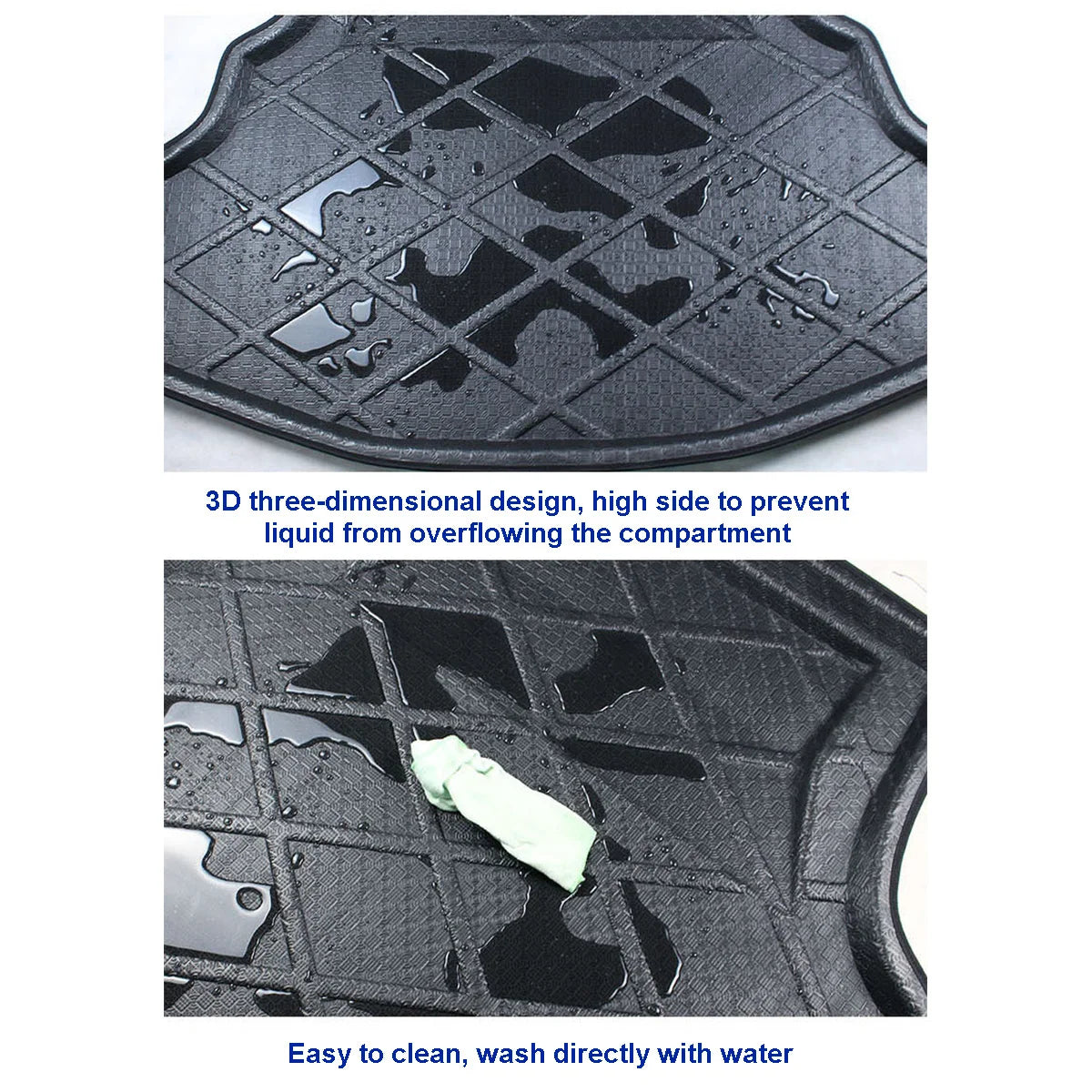 For AUDI A1 A3 A4 A4L A5 A6 A6L Q7 Q5 Q3 Car Rear Trunk Boot Mat Floor Mats Anti Mud Carpet Cargo Waterproof