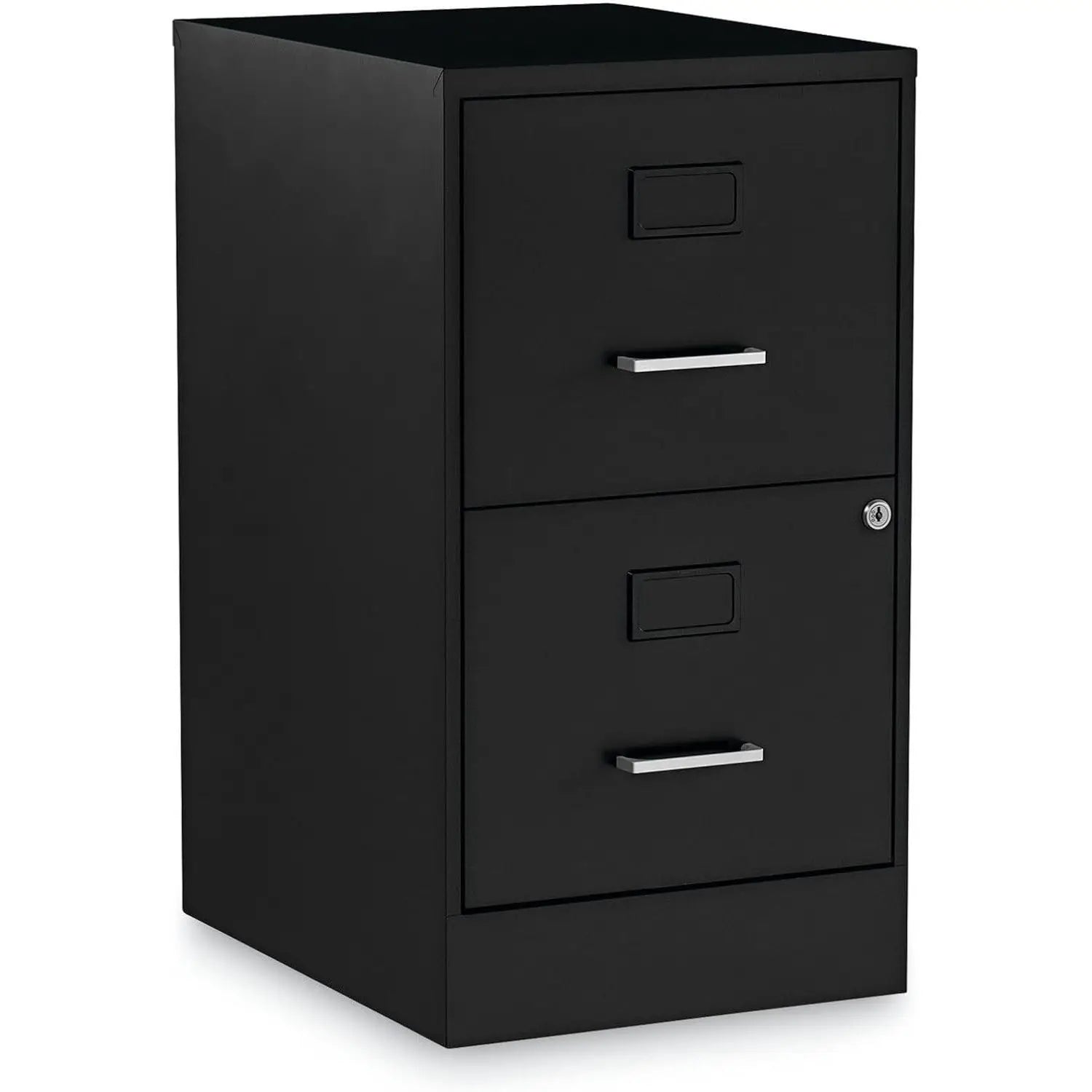 Alera Soho Vertical 2-Drawer File Cabinet 14\" X 18\" X 24.1\" Black File/Letter Storage