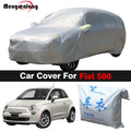 Outdoor Car Cover Anti-UV Sun Shade Snow Rain Dust Protection Cover For Fiat 500