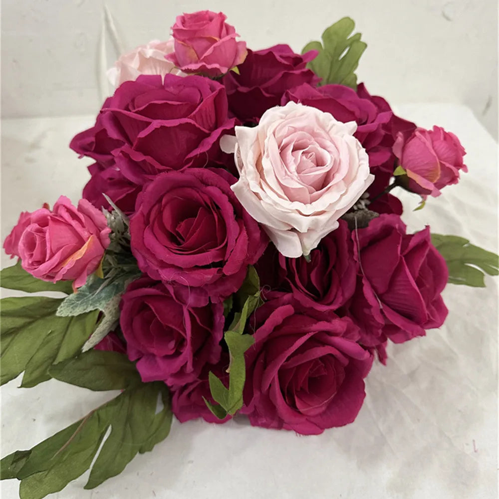 IFG New Arrivals 3D 30cm Small Artificial Silk Flower Ball White/Customized Color ClassA Quality Handmade for Wedding Home Decor