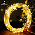 Copper Wire LED String Lights Miniature Christmas Lights - Festive Decoration for Trees and Parties"