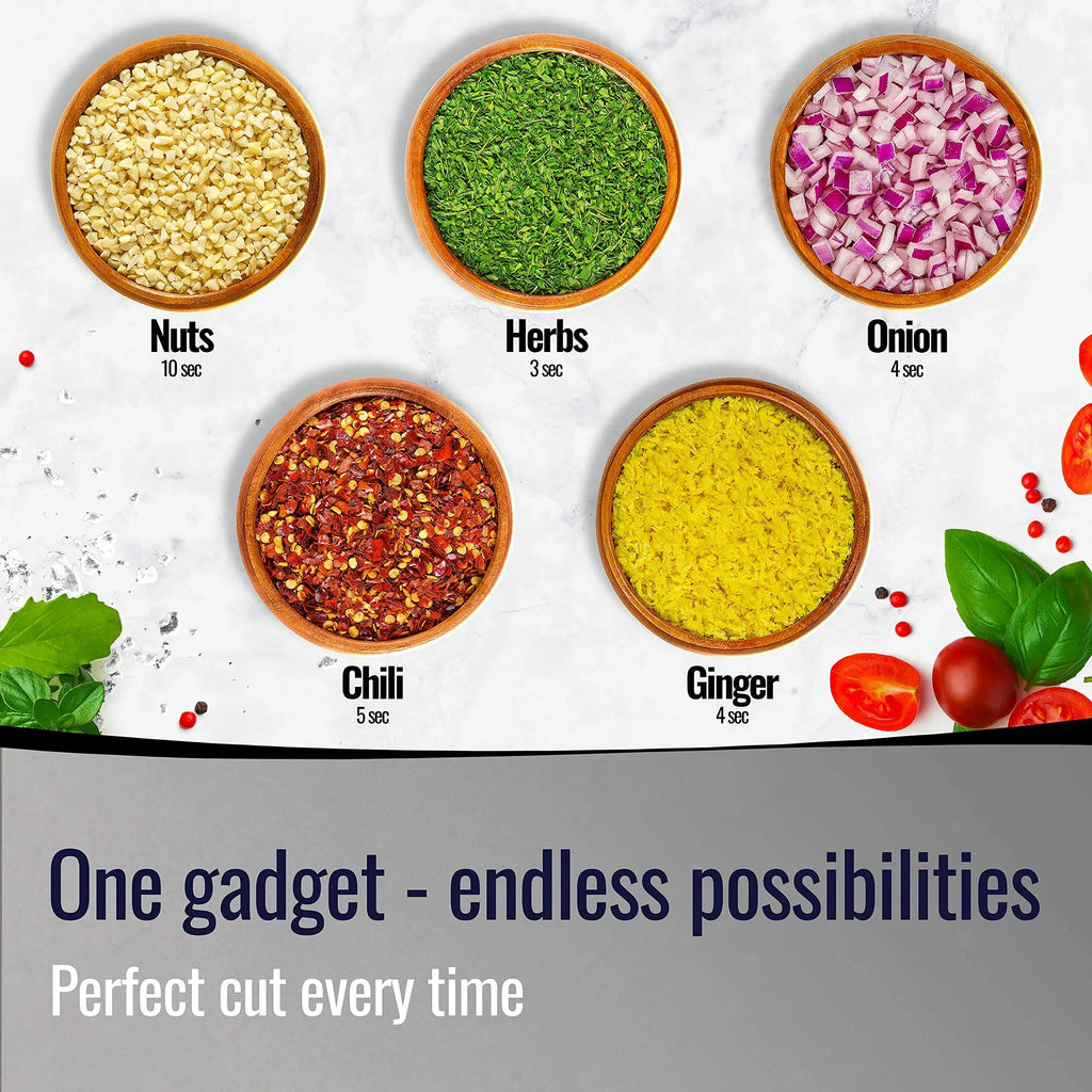 Stainless Steel Manual Food Chopper Handheld Vegetable Onion Press Chopper Kitchen Accessories