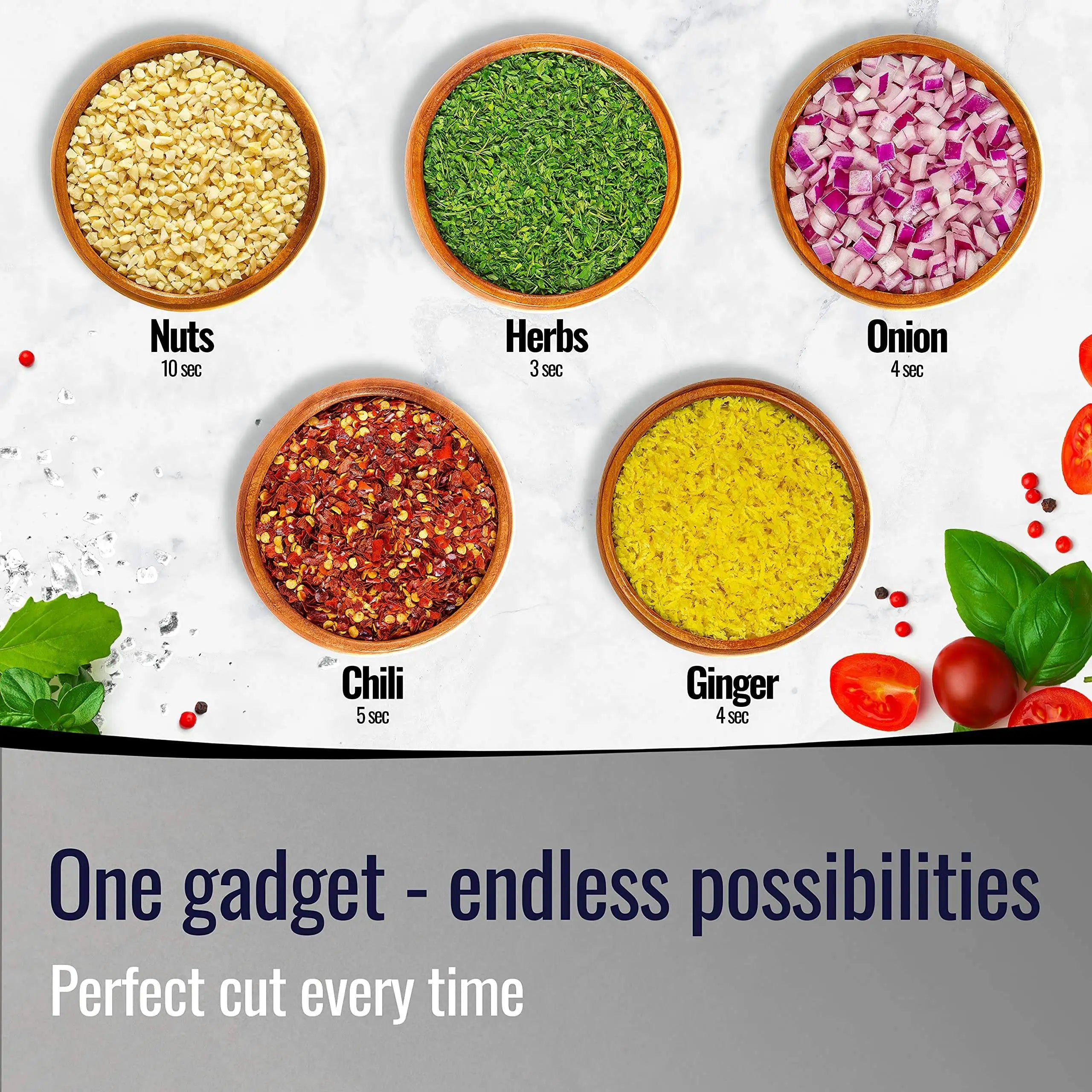 Stainless Steel Manual Food Chopper Handheld Vegetable Onion Press Chopper Kitchen Accessories
