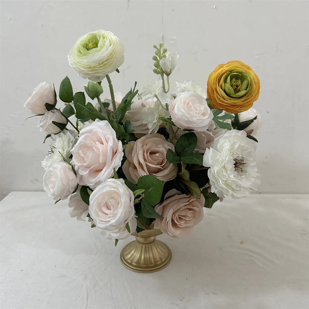 IFG New Arrivals 3D 30cm Small Artificial Silk Flower Ball White/Customized Color ClassA Quality Handmade for Wedding Home Decor