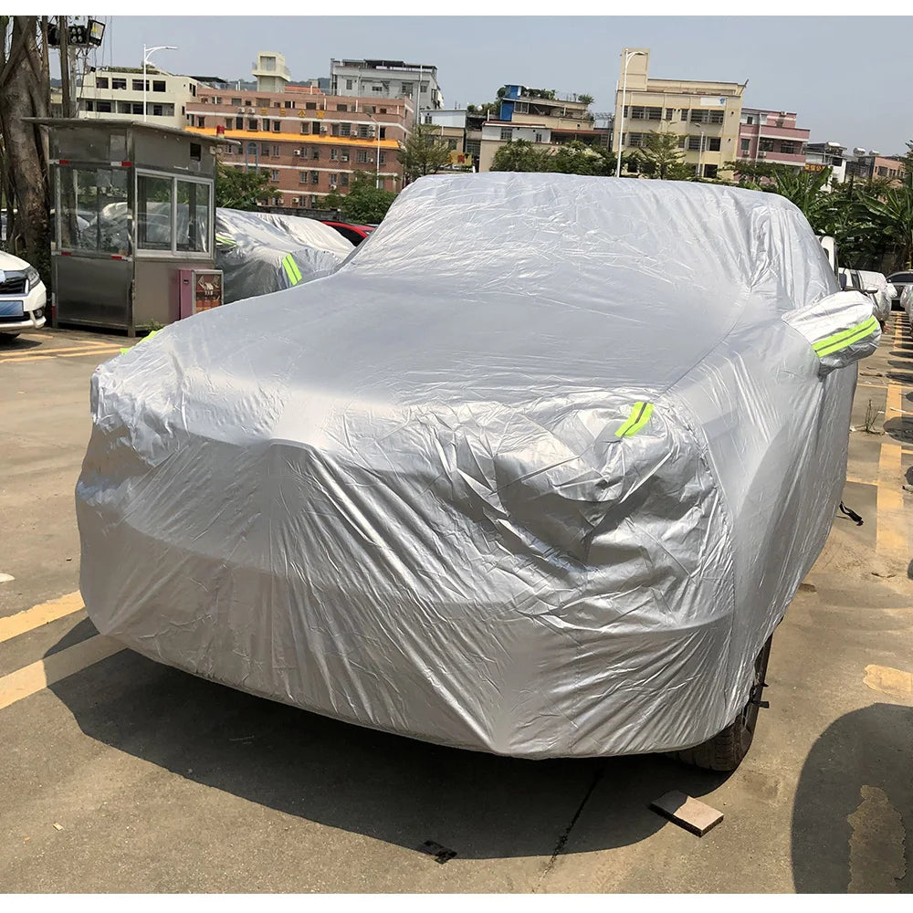 Outdoor Car Cover Anti-UV Sun Shade Snow Rain Dust Protection Cover For Fiat 500