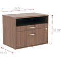 Alera Open Office Desk Series 2-Drawer Low File Cabinet Pencil/File Legal/Letter 1-Unit