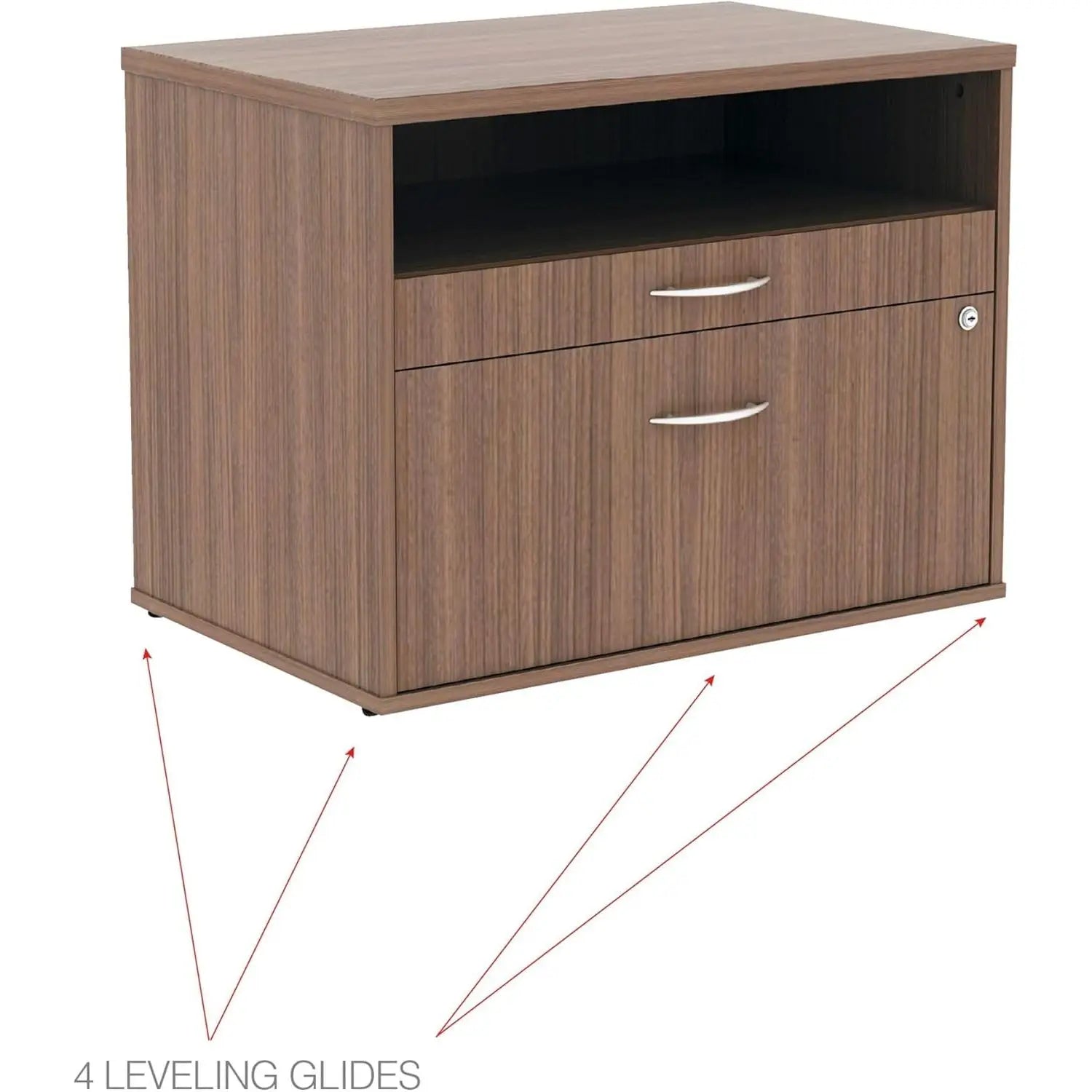 Alera Open Office Desk Series 2-Drawer Low File Cabinet Pencil/File Legal/Letter 1-Unit