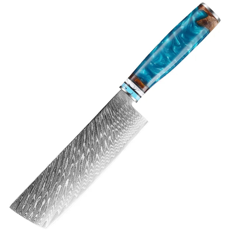 Professional Kitchen Knives Chef Japanese 67 Layers Damascus Knife Set with Resin Handle