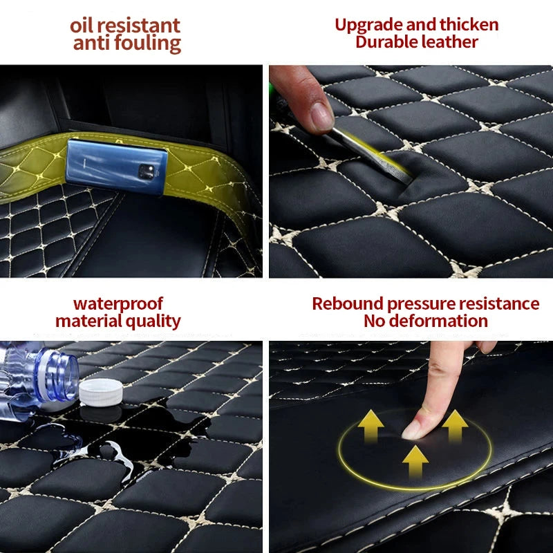 Car Trunk Mats For Hyundai Kona Kauai OS 2018~2022 Waterproof Car Mats Tappetini Auto Car Accessories Interior Car Accessories