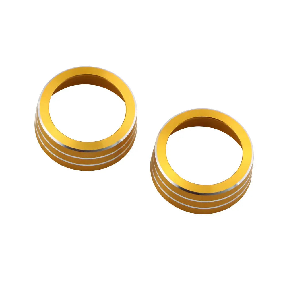 2Pcs/Set Car Accessories for Ford Focus 3 MK3 2015 2016 2017 2018 Sedan ST AC Heat Control Switch Knob Ring Cover Trim