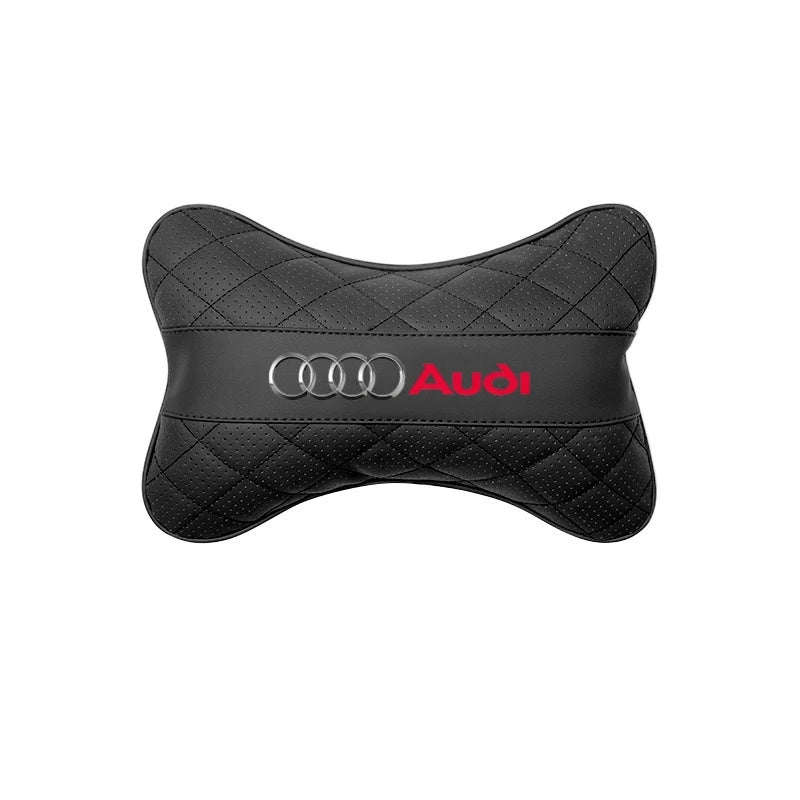 NEW Car Leather Headrest Seat Accessories For Audi A3 A4 B5 B6 B8 A3 8P 8V 8L A5 A6 C6 C5 A1 A7 A8 Q2 Q3 TT interior accessories