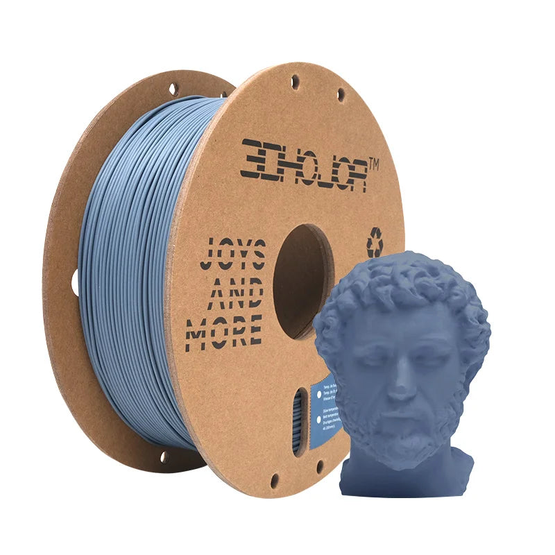 3DHOJOR PLA 3D Printer Filaments 1KG 1.75MM Matte PLA 3D Printing Material Upgraded Matte PLA Filament Multi-Color Filamento PLA