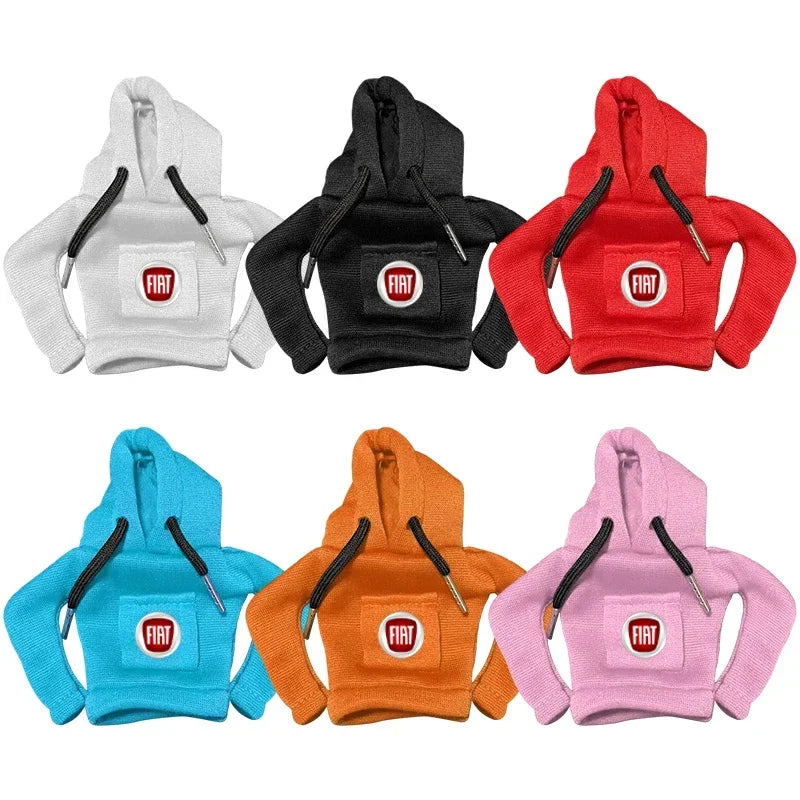 Car Gear Shift Lever Knob Sweatshirt Cover Auto Shift Cover For Fiat Abarth 500 595 124 Becquet Fiat Punto Ducato Palio Grande