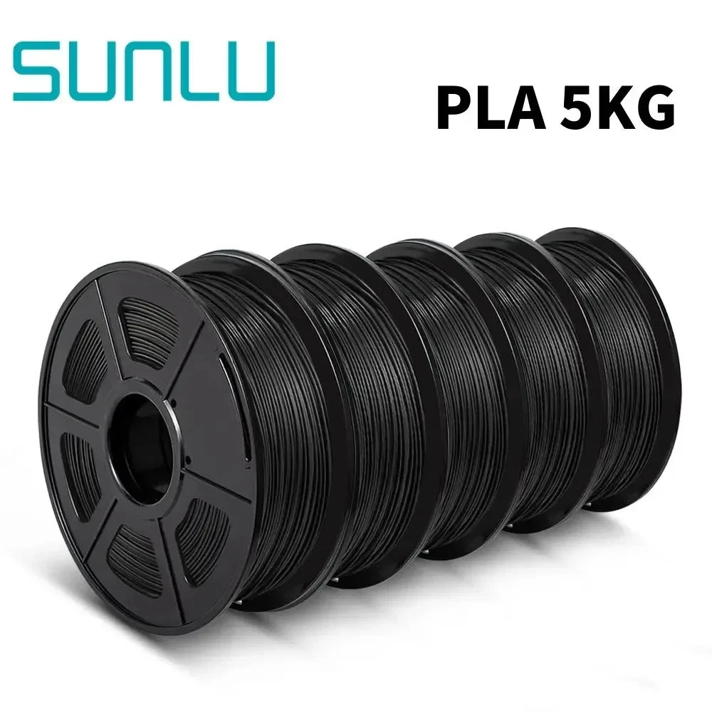 SUNLU PETG/PLA/PLA+/PLA Matte/PLA Meta 3D Printer Filament 5KG 1.75mm Neatly Wound Vacuum Packing 3D Printing Material Fast Ship