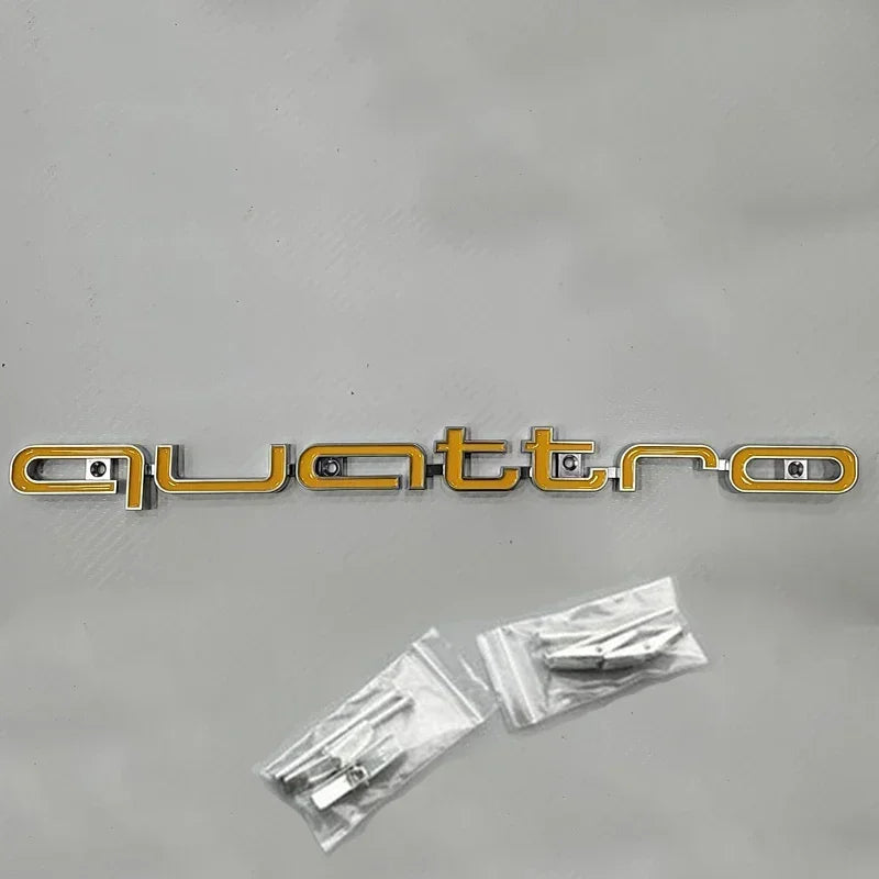for Audi ABS Car Accessories Quattro Logo RS3 RS5 A6 RS4 RS6 A7 A8 Q3 Q5 RS7 A3 A4 A5 Q7 S3 S7 Front Grille Emblem Badge Styling