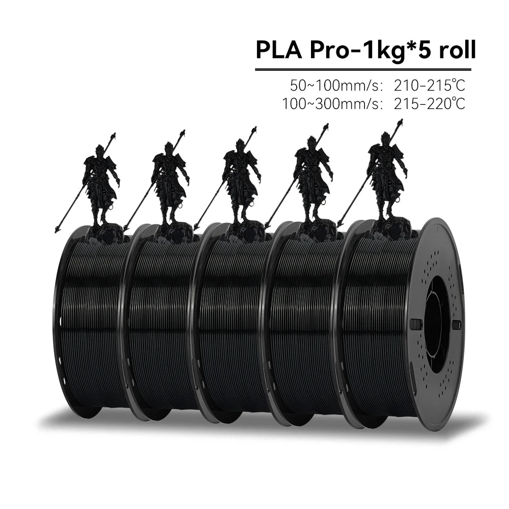 KEEPANG PLA/HS-PLA/PLA Matte/PLA Pro Filament 5KG PLA 3D Filament 1.75mm 1KG/Roll (2.2lbs) Neatly Wound 3D Printing Materials