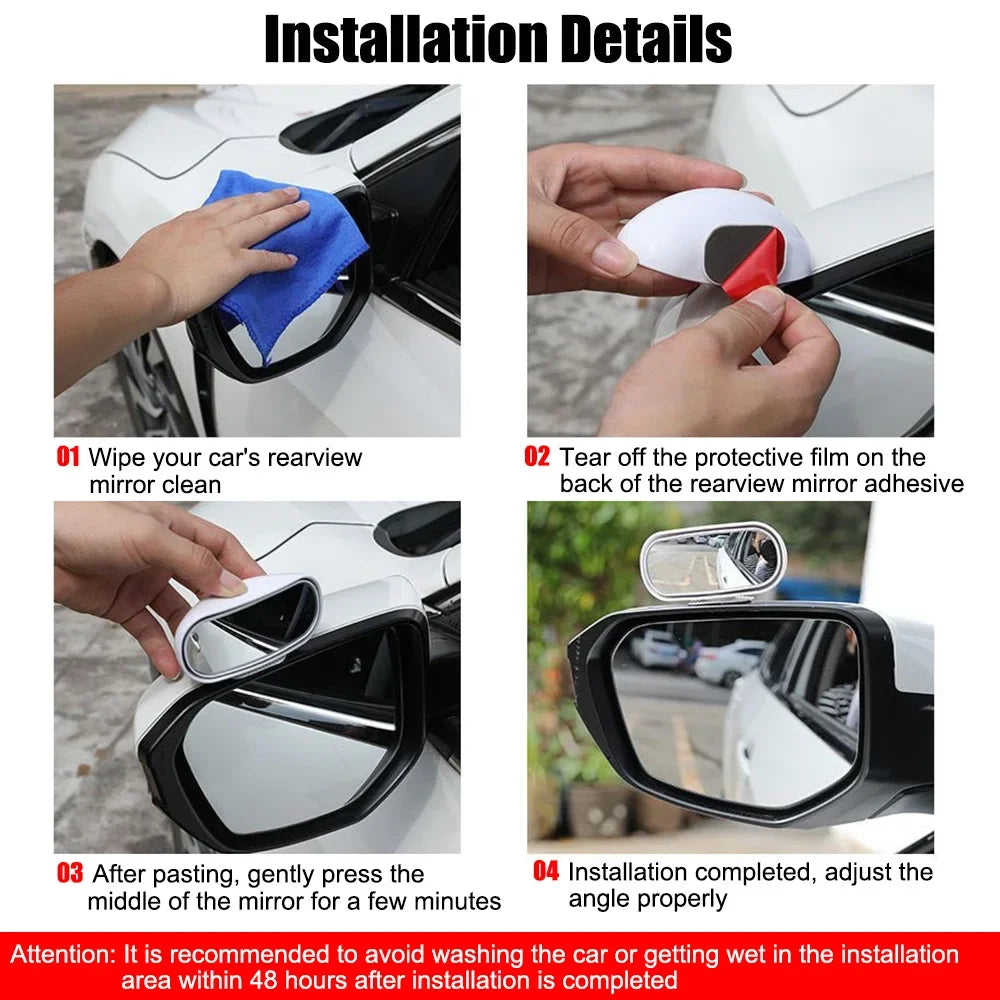 Auto Products New Rear View Auxiliary Mirror Adjustable Reflective Blind Spot mirror Car Accessories Rearview Mirror