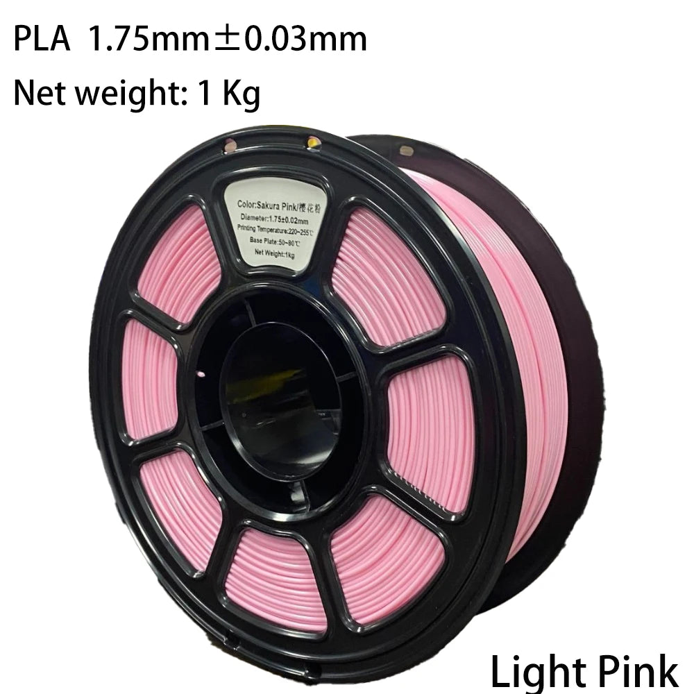 PLA/PETG Colorful 3D Filament Net Weight 1KG High Speed 3D Printer Filament High Flow Speed 3D Printing Mateial Pla 3D Printer