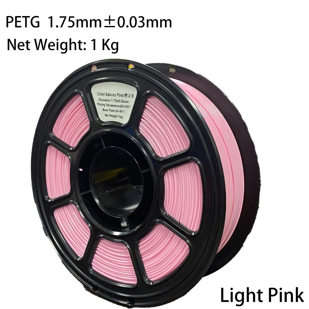 PLA/PETG Colorful 3D Filament Net Weight 1KG High Speed 3D Printer Filament High Flow Speed 3D Printing Mateial Pla 3D Printer