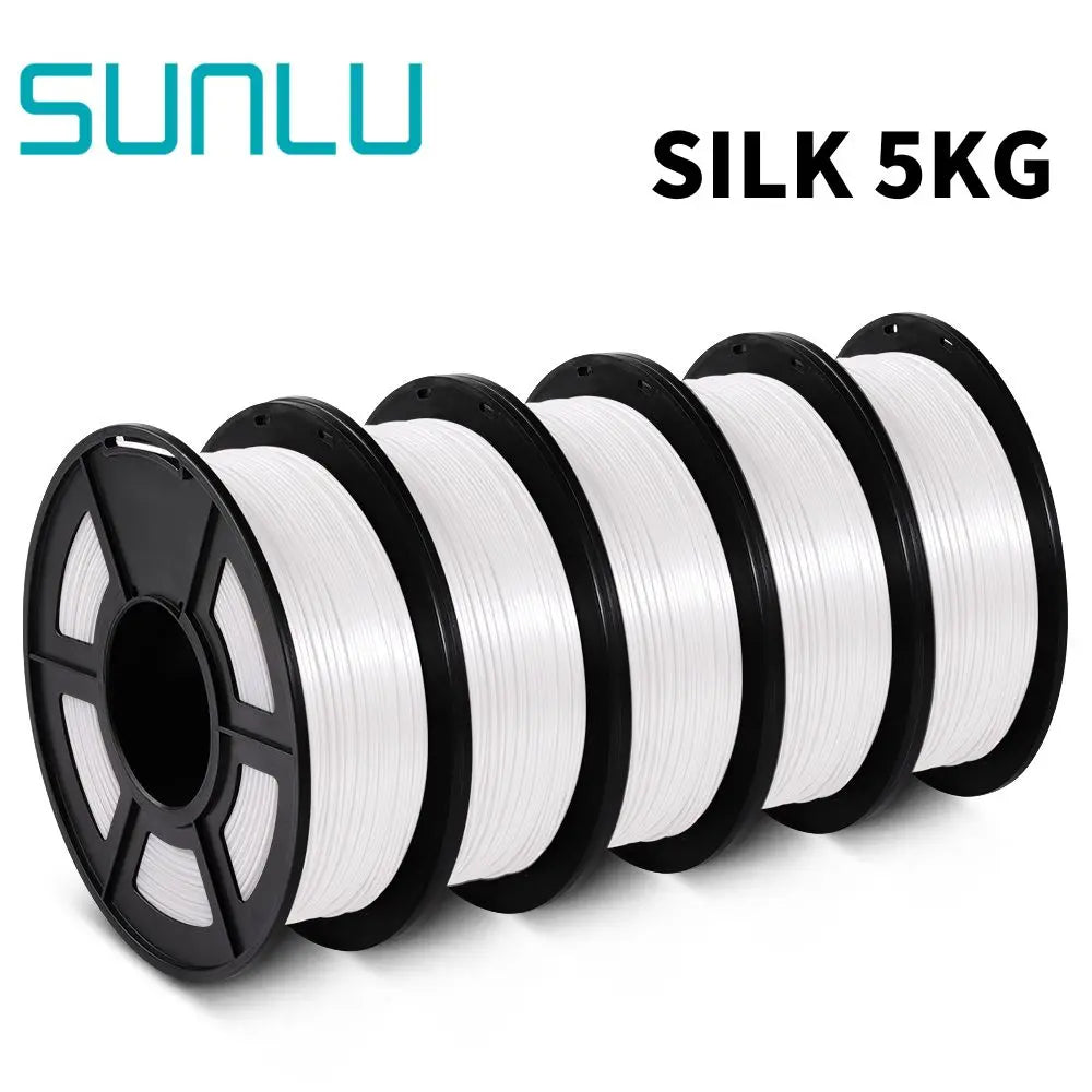 SUNLU PLA/PLA+/PETG/SILK/PLA Matte/ PLA Meta Filament 5KG 1KG/ Roll 1.75mm +/-0.02MM 3D Printer Filament Neatly Wound Filament