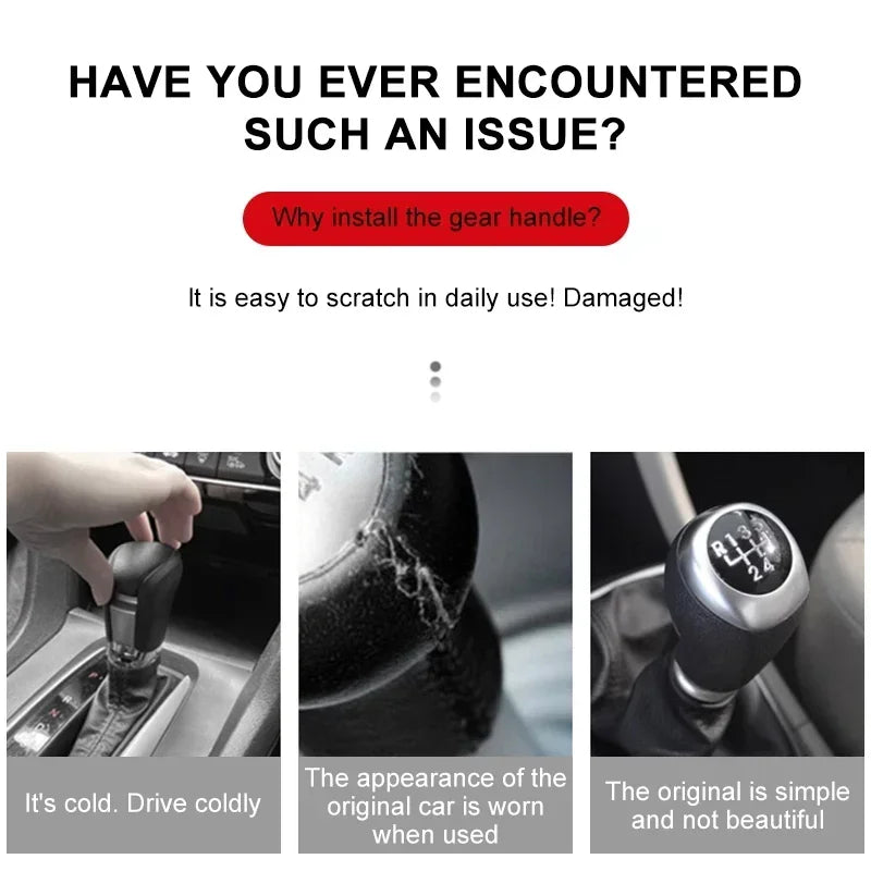 Car Gear Shift Lever Knob Sweatshirt Cover Auto Shift Cover For Fiat Abarth 500 595 124 Becquet Fiat Punto Ducato Palio Grande