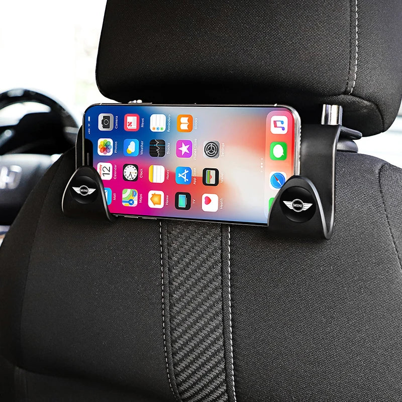 2Pcs ABS Car Styling Seat Back Hooks Accessories For MINI One Cooper JCW Countryman Clubman Cabrio Paceman Coupe Roadster Clubva