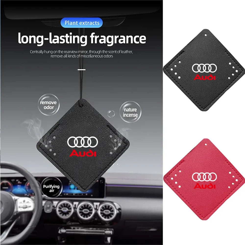 Car Air Freshener Rearview Mirror Pendant Aromatherapy Sachet For Audi A3 A4 A4L A5 B3 B4 B5 B6 B7 B8 RS3 Quattro C5 C6 C7 C5 C6