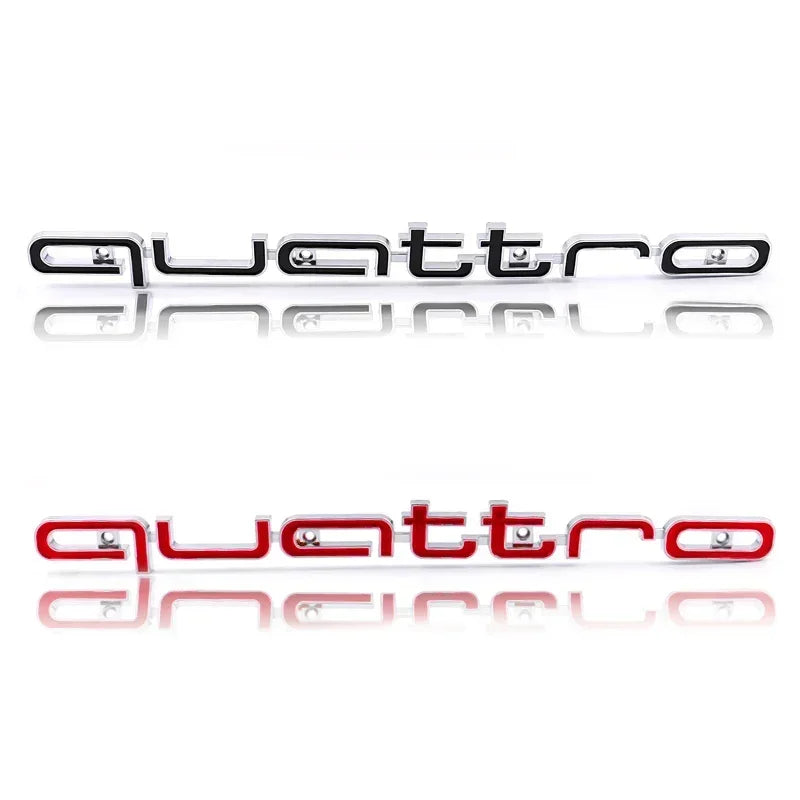 for Audi ABS Car Accessories Quattro Logo RS3 RS5 A6 RS4 RS6 A7 A8 Q3 Q5 RS7 A3 A4 A5 Q7 S3 S7 Front Grille Emblem Badge Styling