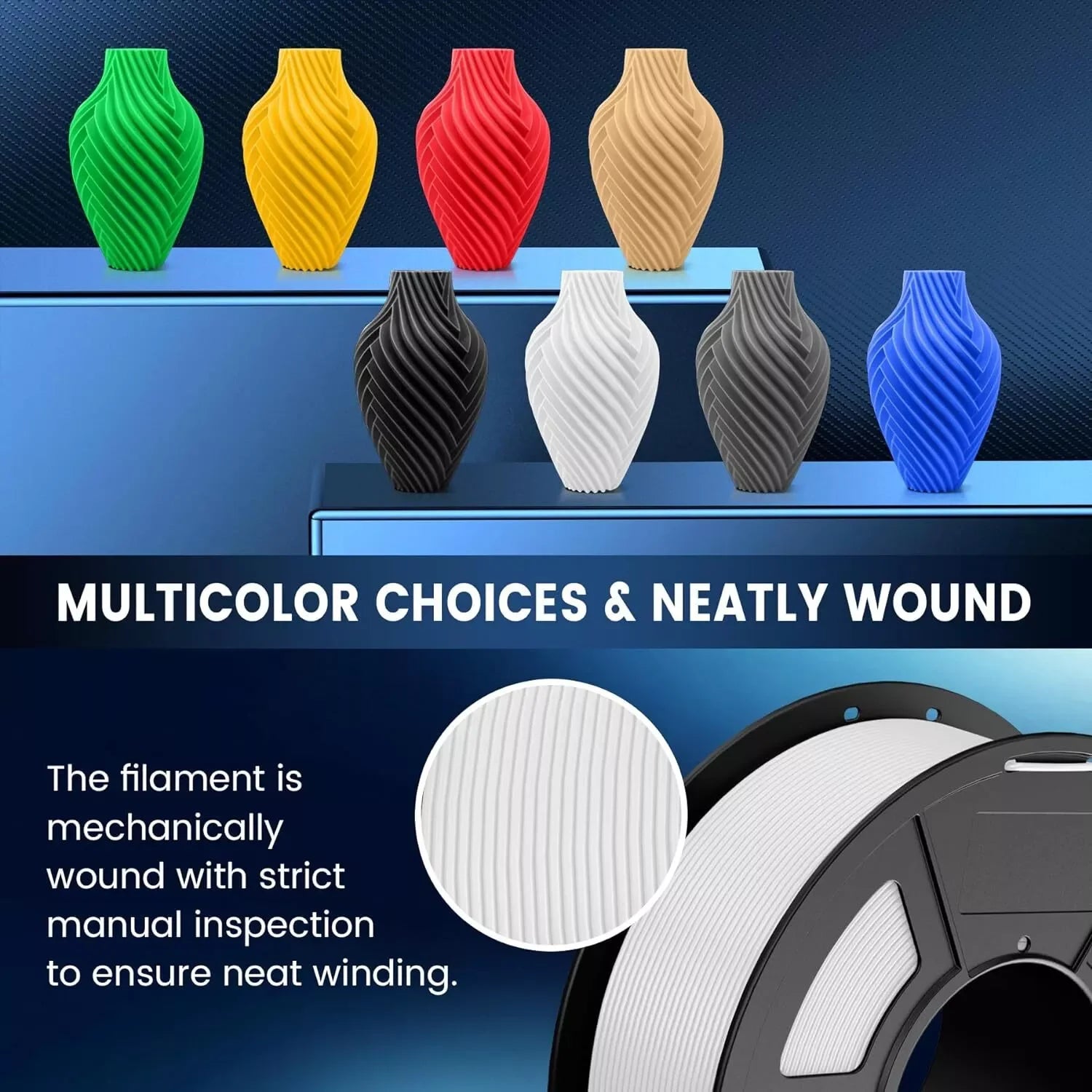 JAYO 3D PETG/ High Speed Matte PETG / PLA Classic/PLA/PLA+/HS PLA/PLA Matte/PLA Meta Printer Filament 1.75mm 3D Printer Filament