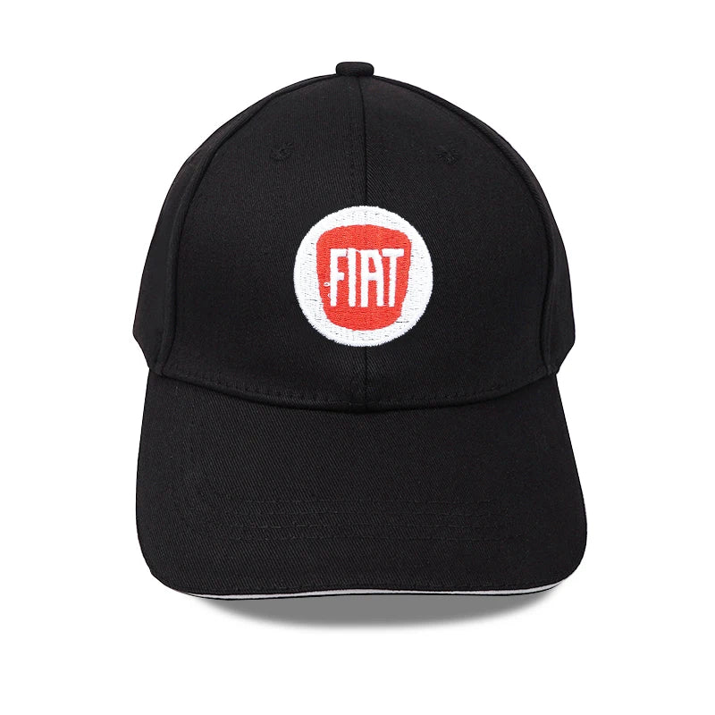 Fiat Emblem Baseball Hat Men Women Adjustable Peaked Cap For Fiat Abarth 500e Panda Tipo FR Argo Freemont Viaggio Bravo Punto