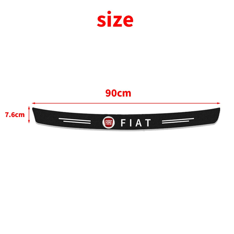 New Carbon Fiber Car Door Threshold Protector Stickers Waterproof For FIAT 500 Grande Stilo Freemont Punto Astra Bravo Ducato