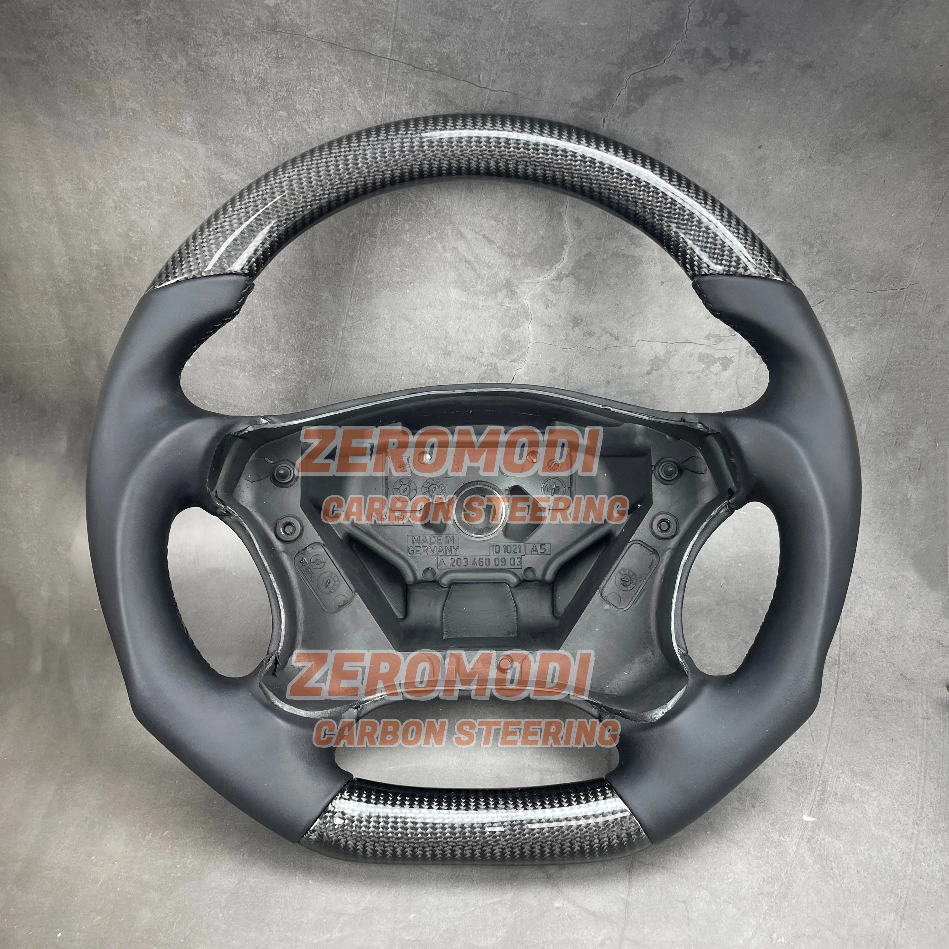 Steering Wheel 2001 2002 2003-2007 For Mercedes W203 C Class AMG Gray Walnut Veneer