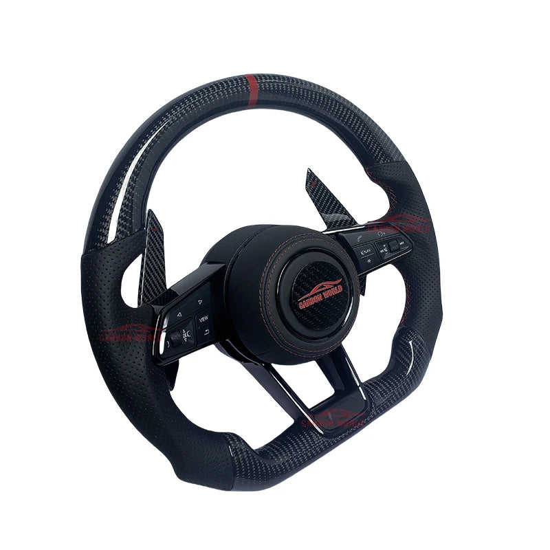 Carbon Fibre Steering Wheels For Audi A3 A4 A4L A5 A7 A8 Q5 Q7 Q8 TT R8 Suede Car Steering Wheel Car Accessories