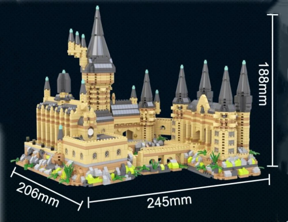 Magic Castle Building Block Set - Creative Assembly Puzzle for Kids, Ideal Birthday & Holiday Gift, Stunning Home Decor