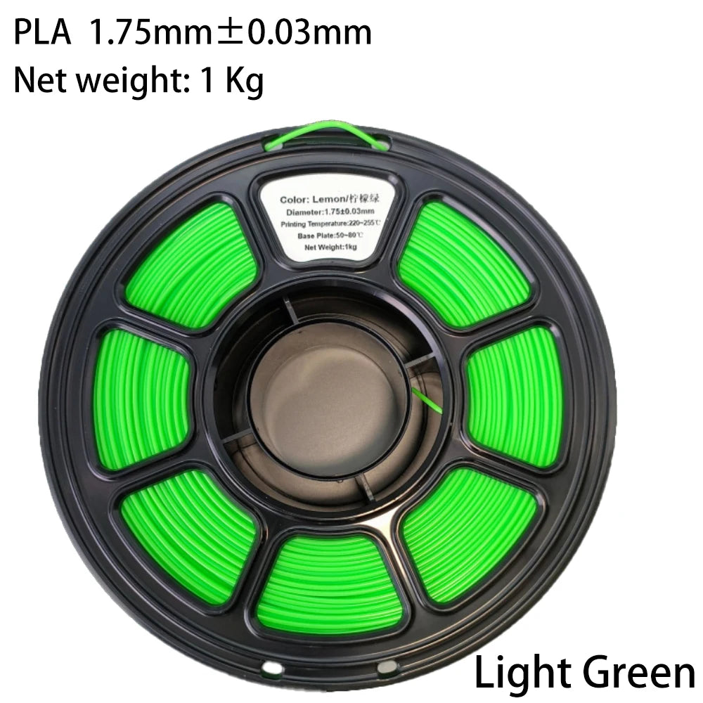 PLA/PETG Colorful 3D Filament Net Weight 1KG High Speed 3D Printer Filament High Flow Speed 3D Printing Mateial Pla 3D Printer