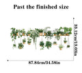 Multiple Flower Shelf Potted Furniture Wall Stickers Home Decor Accessories Living Room Bedroom Decoration Kids Room Wall Decals