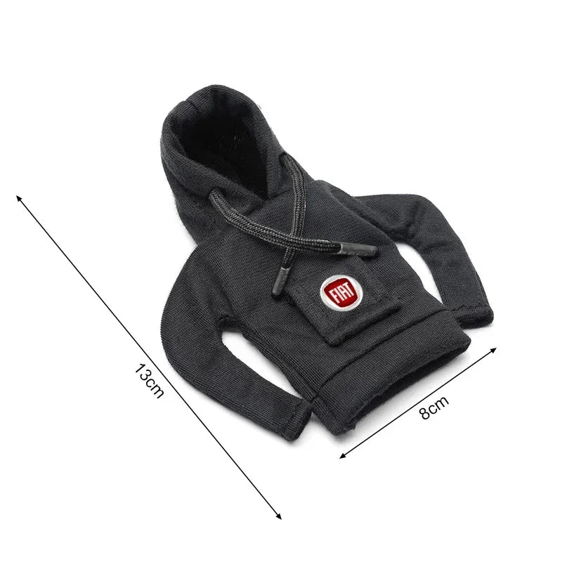 Car Gear Shift Lever Knob Sweatshirt Cover Auto Shift Cover For Fiat Abarth 500 595 124 Becquet Fiat Punto Ducato Palio Grande